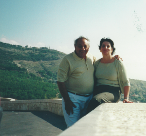 In the hills of Sicily on the way to Poppa’s village.