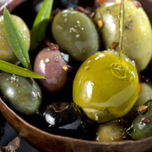 lemon and herbs roasted olives